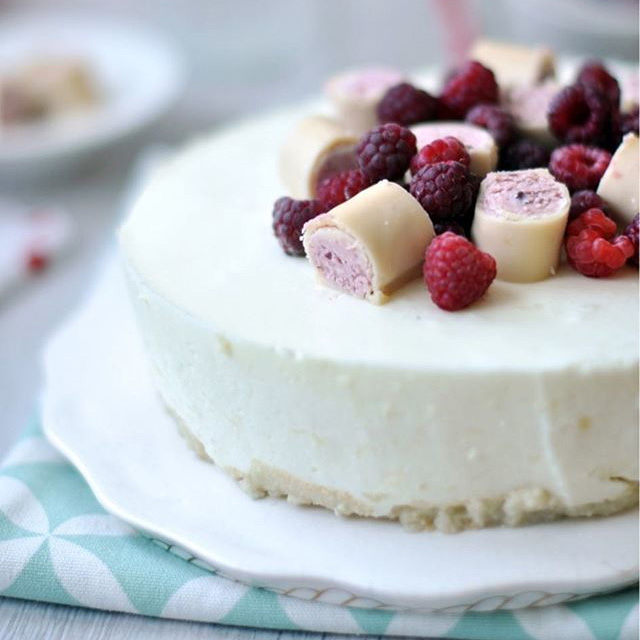 Málnás Fitt joghurt torta