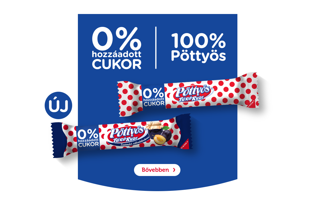 0% hozáadott cukor, 100% Pöttyös