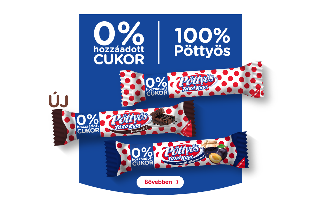 0% hozáadott cukor, 100% Pöttyös