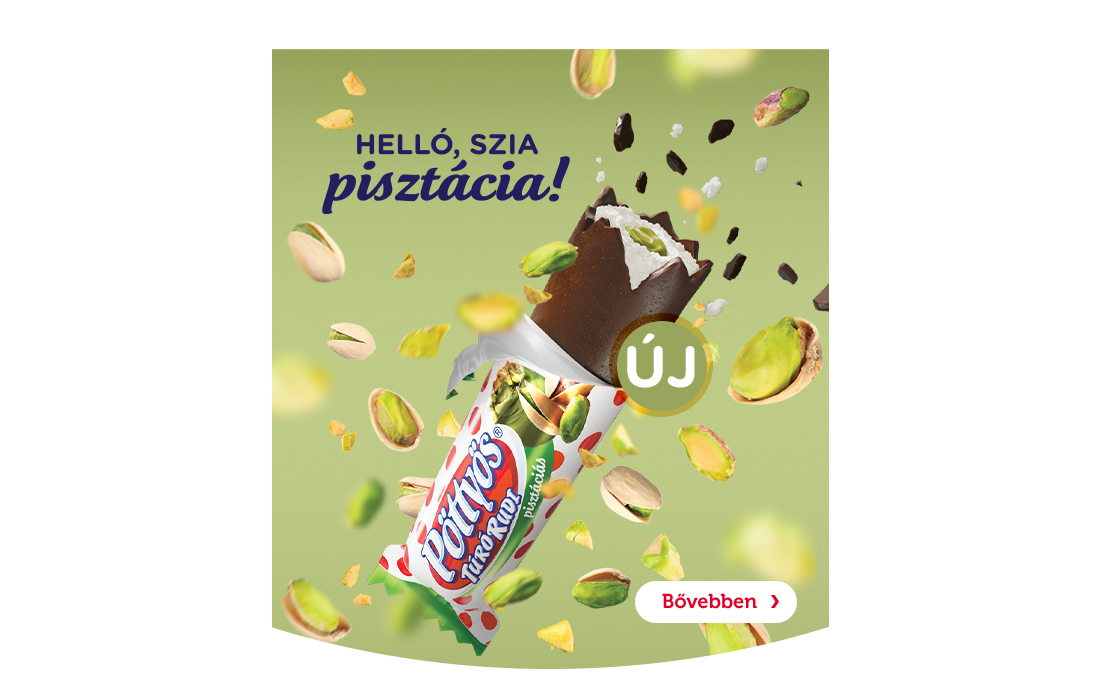 Pöttyös Túró Rudi, pisztáciás