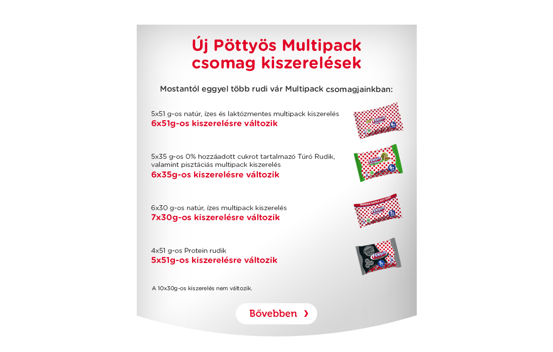 Új Pöttyös Multipack kiszerelések