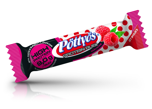 Pöttyös Protein Rudi, málnás 51g