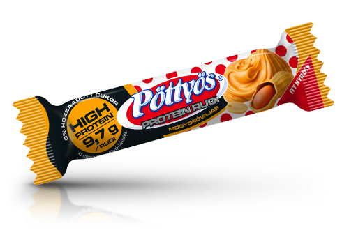 Pöttyös Protein Rudi, mogyoróvajas 51g