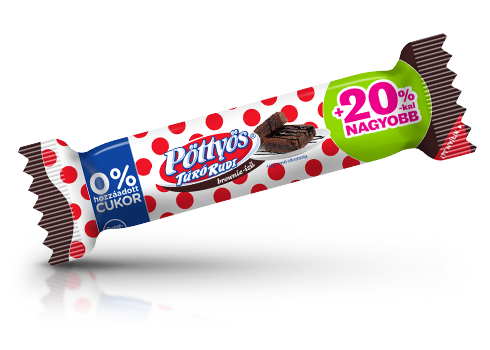 Pöttyös Túró Rudi 0% hozzáadott cukorral, Brownie-ízű 42g
