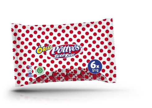 Óriás Pöttyös Túró Rudi, natúr 6x51g