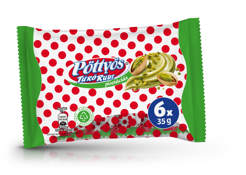Pöttyös Túró Rudi, pisztáciás 6x35g