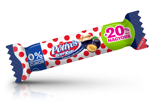 Pöttyös Túró Rudi 0% hozzáadott cukorral, Szatmári szilvalekváros 42g