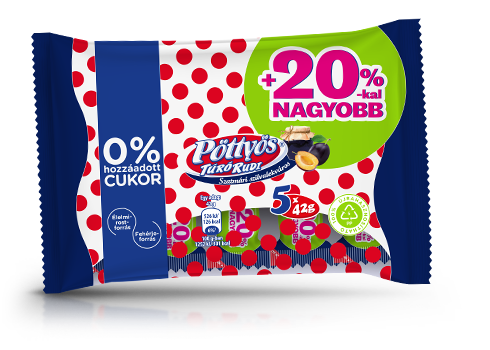 Pöttyös Túró Rudi 0% hozzáadott cukorral, Szatmári szilvalekváros 5x42g