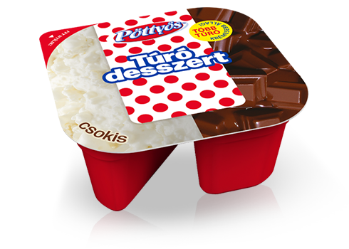 Pöttyös Túródesszert, csokis
