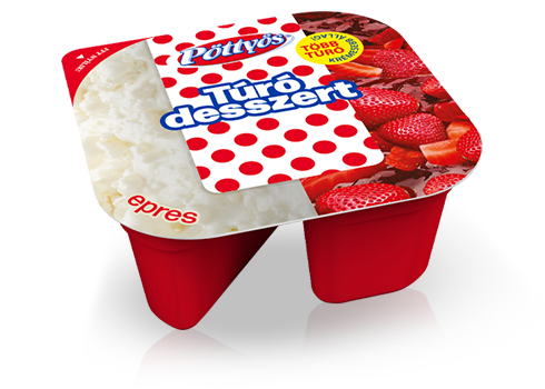 Pöttyös Túródesszert, epres